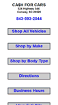 Mobile Screenshot of cashforcarssc.com